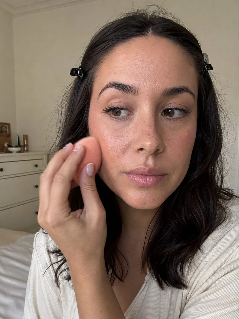 Treat your pimple, or cover it with makeup. Never both.