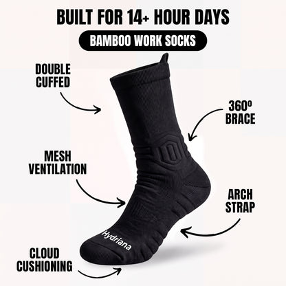 Hydriana™ Bamboo Work Socks