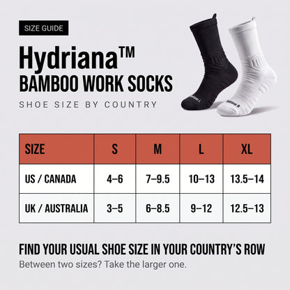 Hydriana™ Bamboo Work Socks