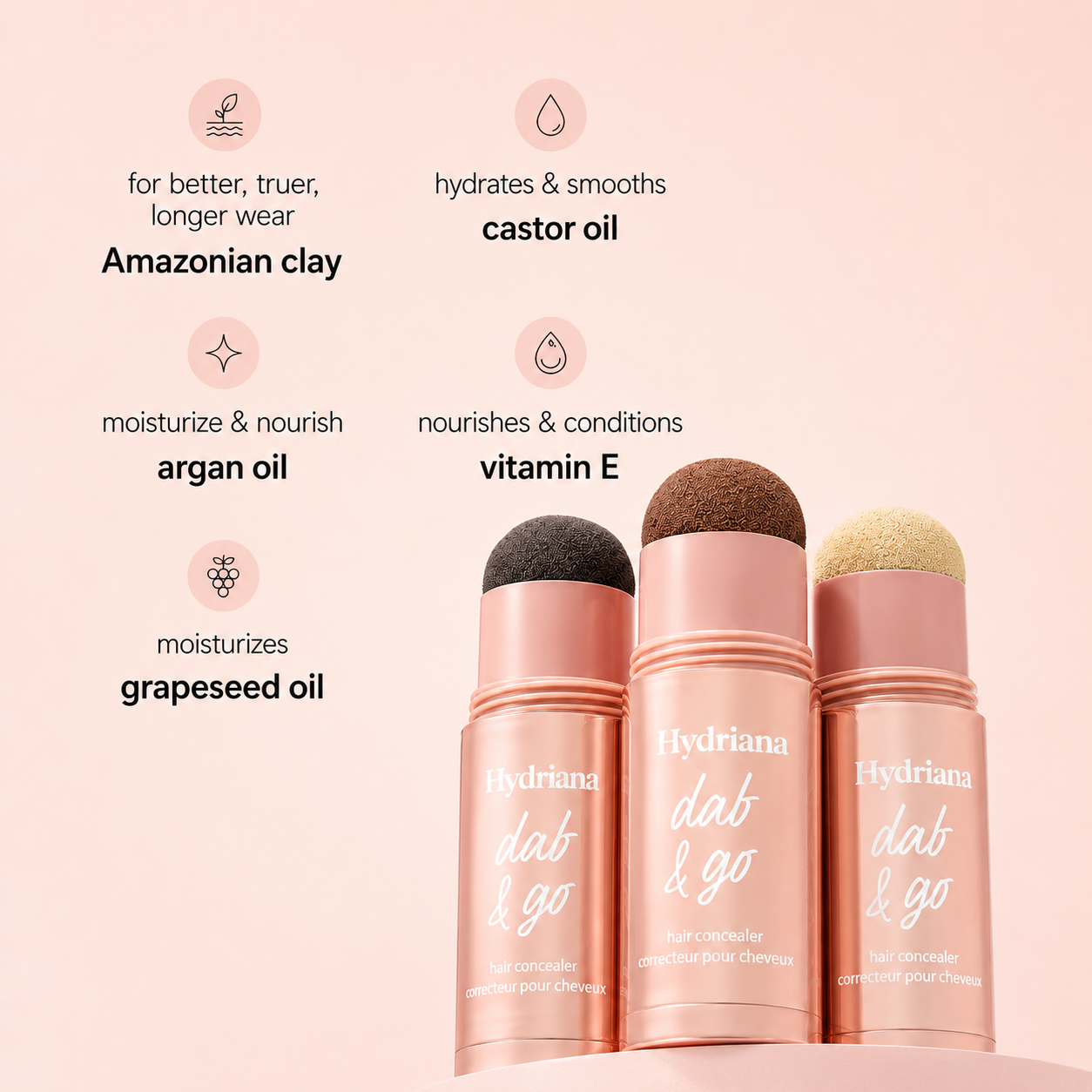 Hydriana Dab & Go Hair Concealer